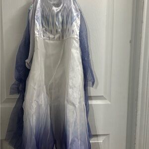 Disney Frozen Silver and White Dress